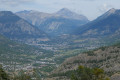 Vue sur brian&ccedil;on depuis le belv&eacute;d&egrave;re sur la chapelle St Hippolyte