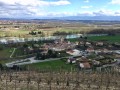 Vue sur Châteaubourg, les vignes et le Rhône