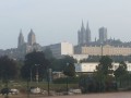 Vue sur Coutances au petit matin