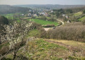 Vue sur Dourbes à partir des ruines du château