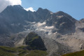 Le Refuge de Péclet-Polset et le Lac Blanc