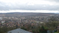 Vue sur Héricourt et le viaduc de la LGV