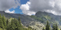 Vue sur l'aiguille des Glaciers depuis T&ecirc;te Noire
