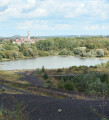 View of the pond from the slag heap