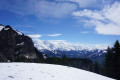 Vue sur la chaîne du Mont Blanc