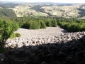 vue sur la coulée de lave