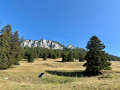 Vue sur la croix des aiguilles de Baulmes