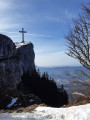 Vue sur la Croix du Nivolet, juste avant d'y arriver