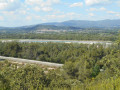 Vue sur la durance et le luberon
