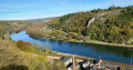 Vue sur la Meuse à partir des ruines du château de Crévecoeur