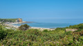 Vue sur la plage de Veulettes depuis le GR21