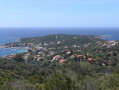 Vue sur la pointe de Porto Pollo