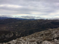 Vue sur la vallée de Majastres et les reliefs du Verdon et des Alpes du Sud