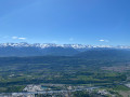 View over the Montm&eacute;lian valley and the snow-capped mountains