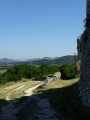 Ruines du vieux village d'Allan et Croix de Siméon Ruines du vieux village d'Allan et Croix de Siméon