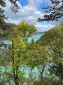 Vue sur lac de barrage Vue sur lac de barrage