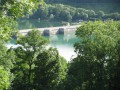 Vue sur le barrage de Grosbois