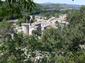 Vue sur le château à partir de la chapelle