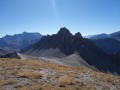 Vue sur le Col Albert, Aiguille de Chambeyron, Rocher de l'Eissassa