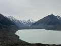 Blue Lake and view of Tasman Glacier