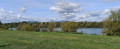 Vue sur le Grand Ballon depuis la rive est du lac