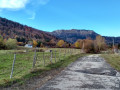 Vue sur le Jura depuis le chemin des petits Contes