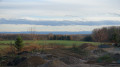 Vue sur le Jura Suisse au loin les Alpes Suisses