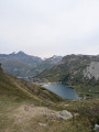 Vue sur le Lac de Tignes depuis la Combe des Militaires
