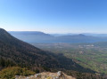 vue sur le lac depuis la tour des Ebats