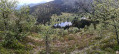Vue sur le lac des Truites Vue sur le lac des Truites