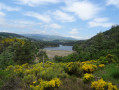 Vue sur le lac du Ternay à mi-chemin : point idéal pour pique-niquer