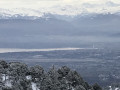 Vue sur le Lac Léman, Genève et les Alpes