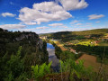 Saint Cirq Lapopie Du camping la Truffière à Bouziès chemin de halage