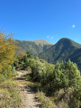 Vue sur le Mangiabo (gauche) et le B&eacute;oulet (droite)