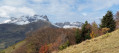 Vue sur le pic de Bure en descendant