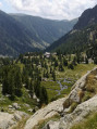 Vue sur le refuge de cougourde