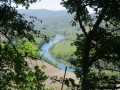 vue sur le Rhône en montant à la chapelle saint Romain