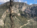 Vue sur le rocher de Saint Sauveur de Touët de l'Escarène