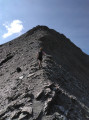Vue sur le sommet de la Cime des Torches