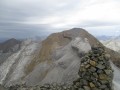 Vue sur le Taillon (3144m) depuis le cairn sommital du Casque (3006m)