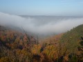 Vue sur le Val Suzon - Sentier le long de la combe du Prau