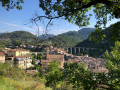 Vue sur le village de l'Escarène.