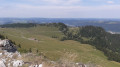 Vue sur les alpages et la métairie Saint Jean