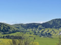 Vue sur les Alpes et le Mont Blanc