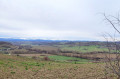 Vue sur les champs et les Pyrénées