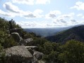 Vue sur les Gorges d'Héric avant la descente par le sentier des Gardes