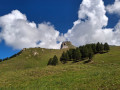 La Chapelle des Vernettes et l'Alpage des Rossets depuis Peisey-Nancroix