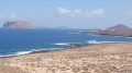Vue sur les îles de la Caleta del Burro Vue sur les îles de la Caleta del Burro