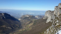 Vue sur les Petits Goulets et la vallée de l'Isère
