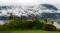 Vue sur les ruines en descendant vers Dölsach